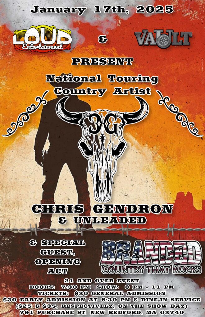 Country Night with Chris Gendron and Branded – Country That Rocks!